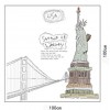 statue of liberty wall stickers